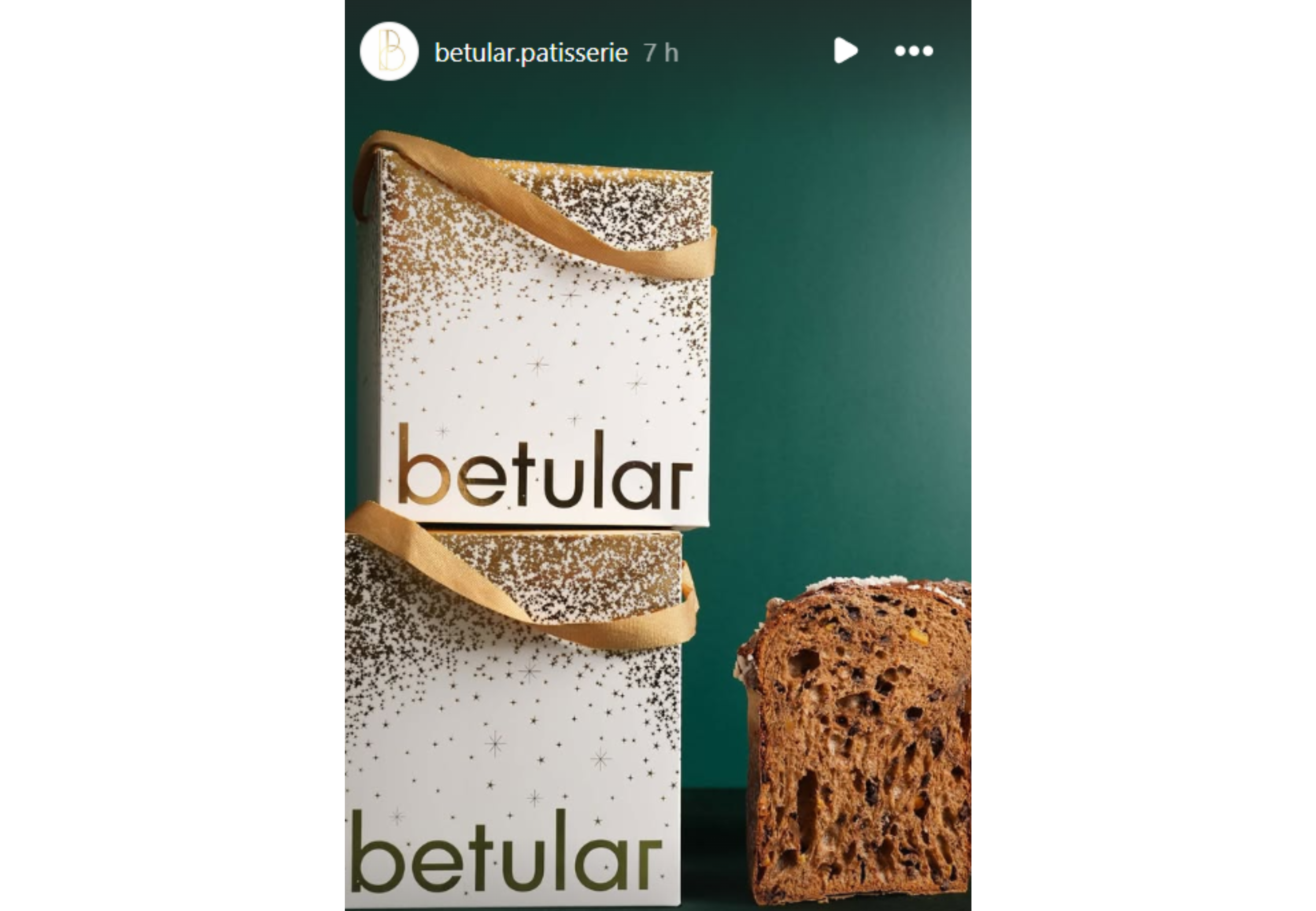 La presentación del pan dulce.