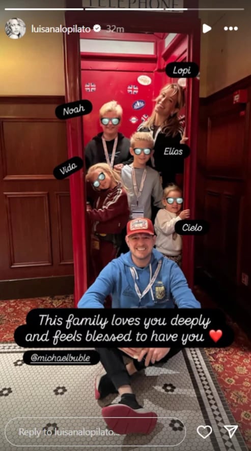 El mensaje de Luisana Lopilato para Michael Bublé.