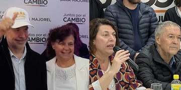Las candidatas Sara Majorel y Verónica Crescente, recibieron el respaldo de Horacio Rodríguez Larreta y Juan Schiaretti, respectivamente (La Voz).