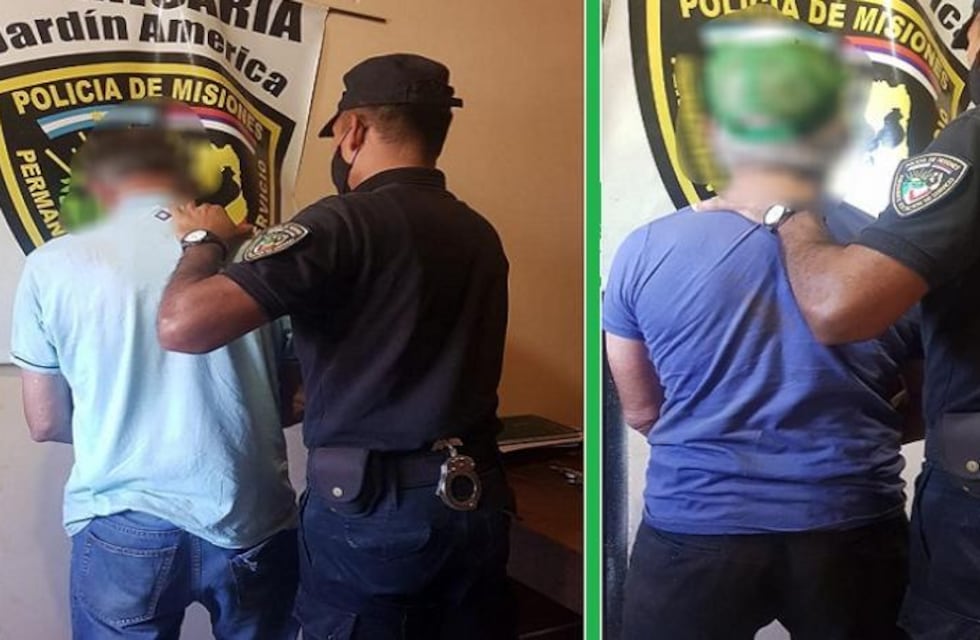 Individuos terminaron detenidos tras chocar contra un poste