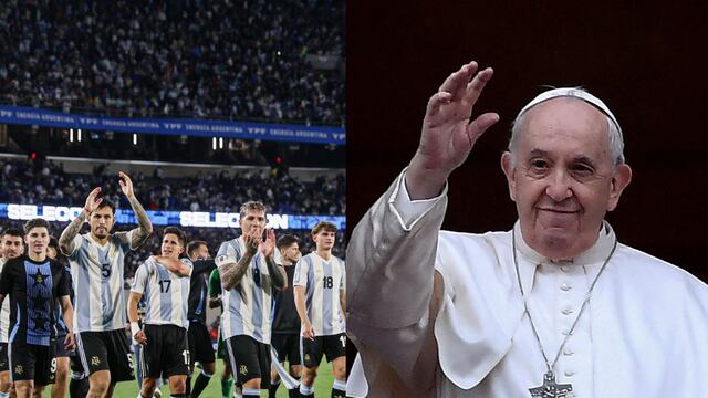Los jugadores argentinos que fueron a despedir al Papa Francisco.