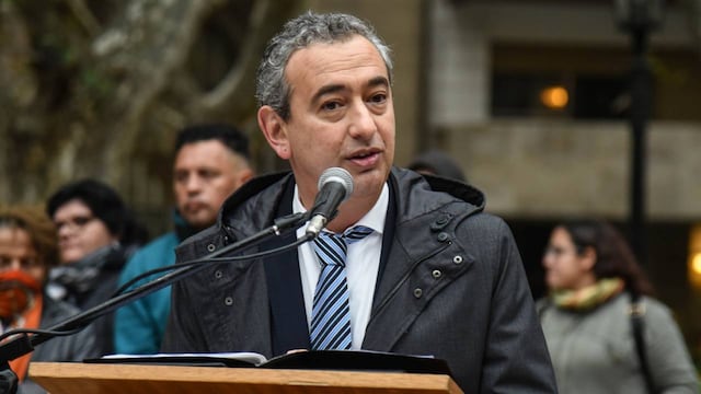 El ex diputado nacional encabezó este miércoles el acto oficial por el aniversario de la Revolución de Mayo.
