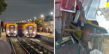 Pánico a bordo del Urquiza: dos trenes se rozaron y hubo pasajeros con heridas leves