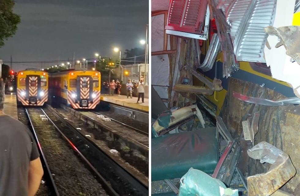 Pánico a bordo del Urquiza: dos trenes tuvieron un fuerte roce y hubo pasajeros con heridas leves