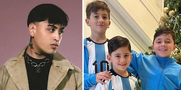 El fanatismo de los hijos de Lionel Messi por Tiago PZK y Trueno