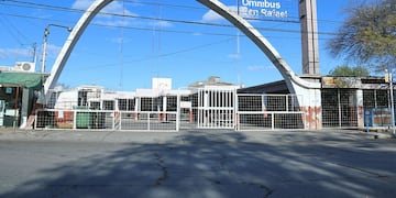 Antigua terminal de ómnibus de San Rafael.