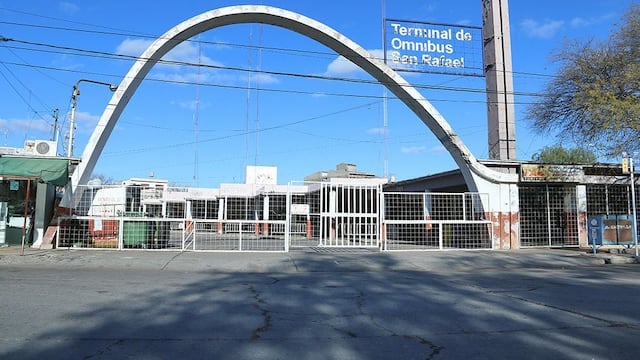 Antigua terminal de ómnibus de San Rafael.
