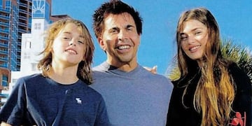 Gustavo Martínez junto a Martita y Felipe.