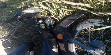 La moto recuperada