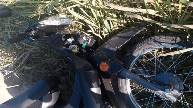 La moto recuperada