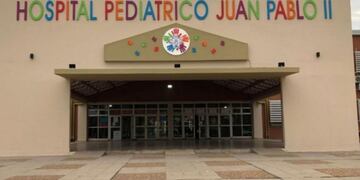 El Hospital Pediátrico Juan Pablo II donde falleció la beba de siete meses.