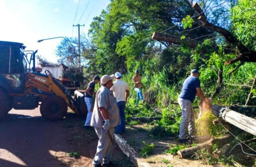 Leandro N. Alem se recupera tras el temporal: autoridades destacan la colaboración ciudadana