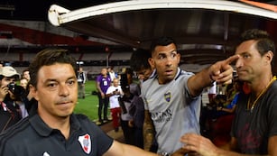 Marcelo Gallardo y Carlos Tevez, en duelo como técnicos. Volverán a toparse tres años después de la última vez.