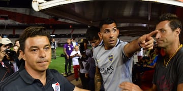 Marcelo Gallardo y Carlos Tevez, en duelo como técnicos. Volverán a toparse tres años después de la última vez.