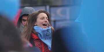 PAÑUELO CELESTE. Símbolo de la campaña "por las dos vidas".