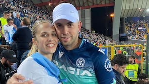 Evelyn vive con su novio Andrés en Italia desde el 2019 y tejió una linda relación con el exjugador del Udinese, Nahuel Molina.