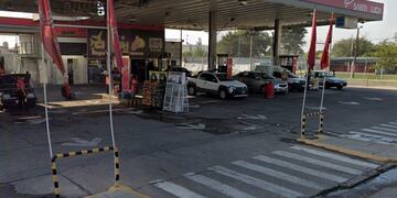 La estación de servicio donde asesinaron a un trabajador.