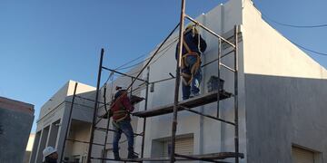 Obras en el Hogar del Anciano.
