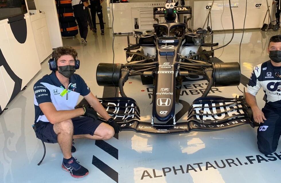 Otro argentino en la Fórmula 1: Gregorio Mandrini dejó todo en Córdoba y trabaja en Alpha Tauri