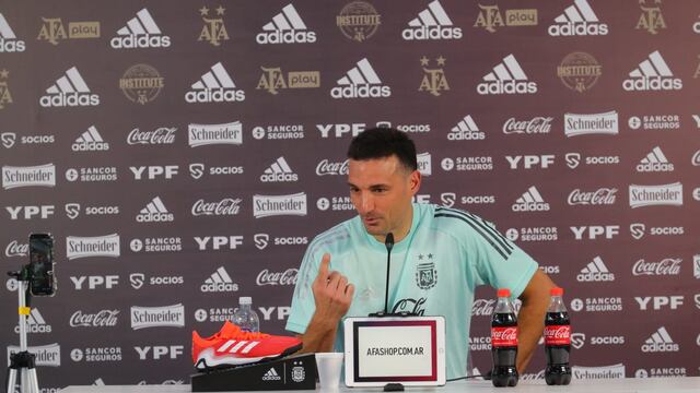 Lionel Scaloni, de cara al duelo ante Brasil en San Juan.