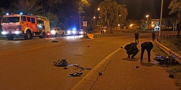 Accidente vial en Puerto Iguazú dejó a un motociclista fallecido.