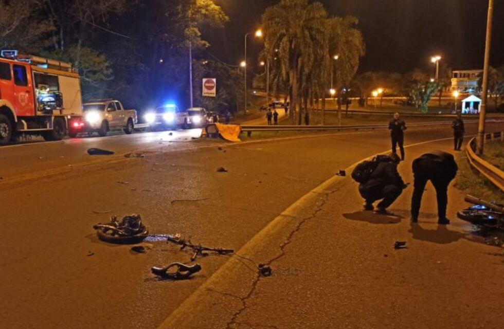 Accidente vial en Puerto Iguazú dejó a un motociclista fallecido