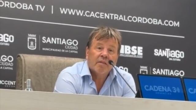 El "Ruso" Zielinski en conferencia de prensa tras la derrota de Belgrano por 4-0 ante Central Córdoba (Captura de Pantalla).