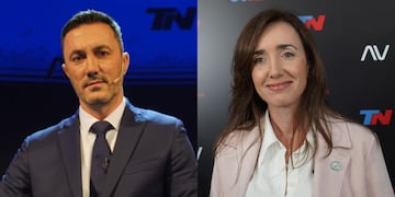 Luis Petri y Victoria Villarruel