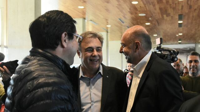 Luis Castellano y Omar Perotti, juntos en un congreso sobre obra pública en Santa Fe