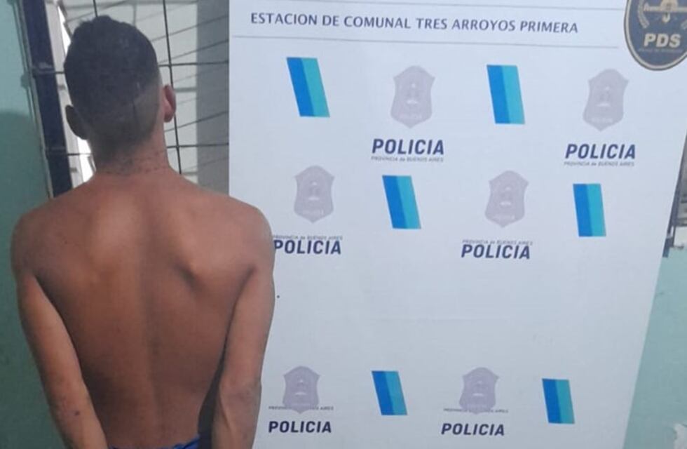 Aprehendido en Tres Arroyos por Amenazas Agravadas con un arma blanca a dos mujeres