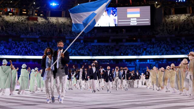 Cecilia Carranza se emocionó en la ceremonia inaugural de los Juegos Olímpicos Tokio 2020.