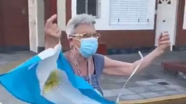 Cristina, la abuela viral de Villa Luro