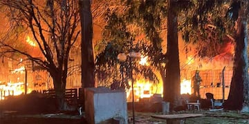 Incendio en un galpón del Parque Industrial.
