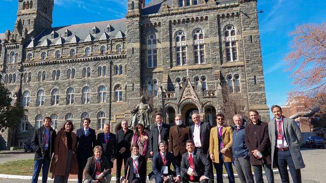 La agenda continuó con una visita por la Universidad de Georgetown