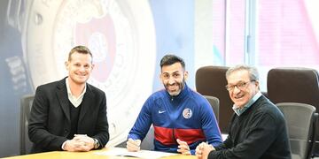 Sebastián Torrico firmó su continuidad con San Lorenzo.