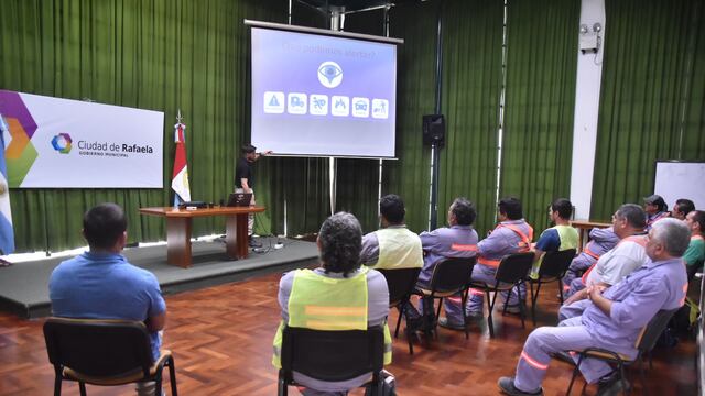 Personal de Espacios Verdes se capacitó en Ojos en Alerta