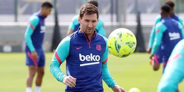 Lionel Messi en Barcelona.