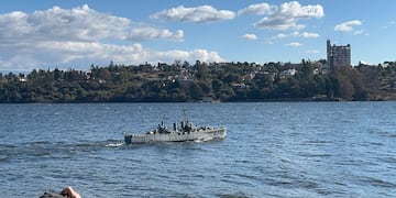 Réplica Crucero Manuel Belgrano en el San Roque.