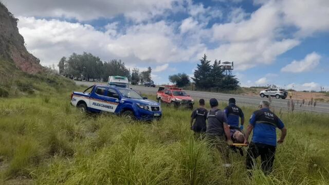 El hombre fue trasladado a un centro médico de Villa Carlos Paz.