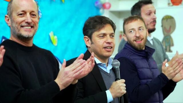 Martín Insaurralde y Axel Kicillof - Foto Clarín