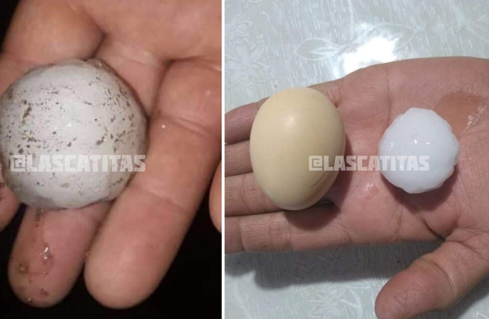 Una fuerte tormenta de granizo azotó una zona de cultivos en Santa Rosa