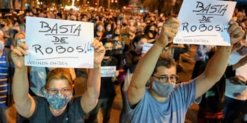 Fuerte reclamo de Justicia por el crimen de Joaquín Pérez en Rosario. (Juan José García)