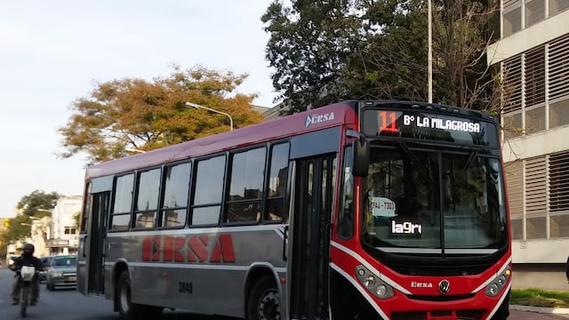 Paro de colectivos.