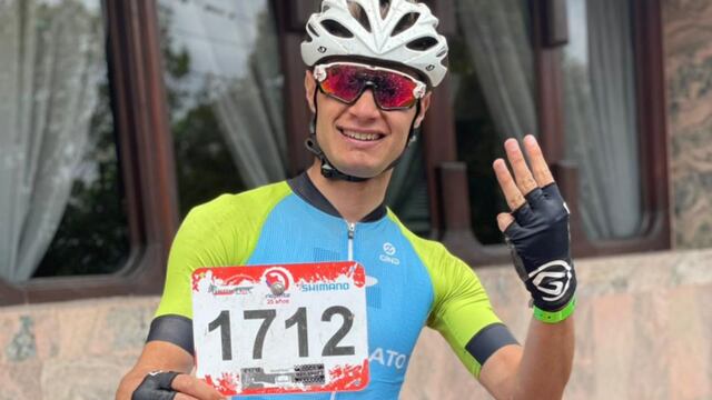 Andrés Viotto, el joven ciclista de Tupungato.