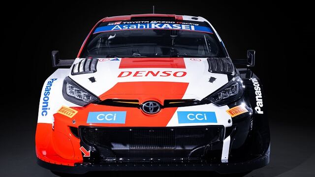 El nuevo y espectacular Toyota Yaris GR Rally1 fue presentado este viernes.