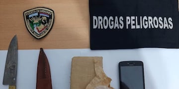 Fue interceptado en un control vehicular y terminó detenido por transportar marihuana.