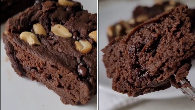 Sin harina y sin azúcar: receta de brownie en cinco minutos