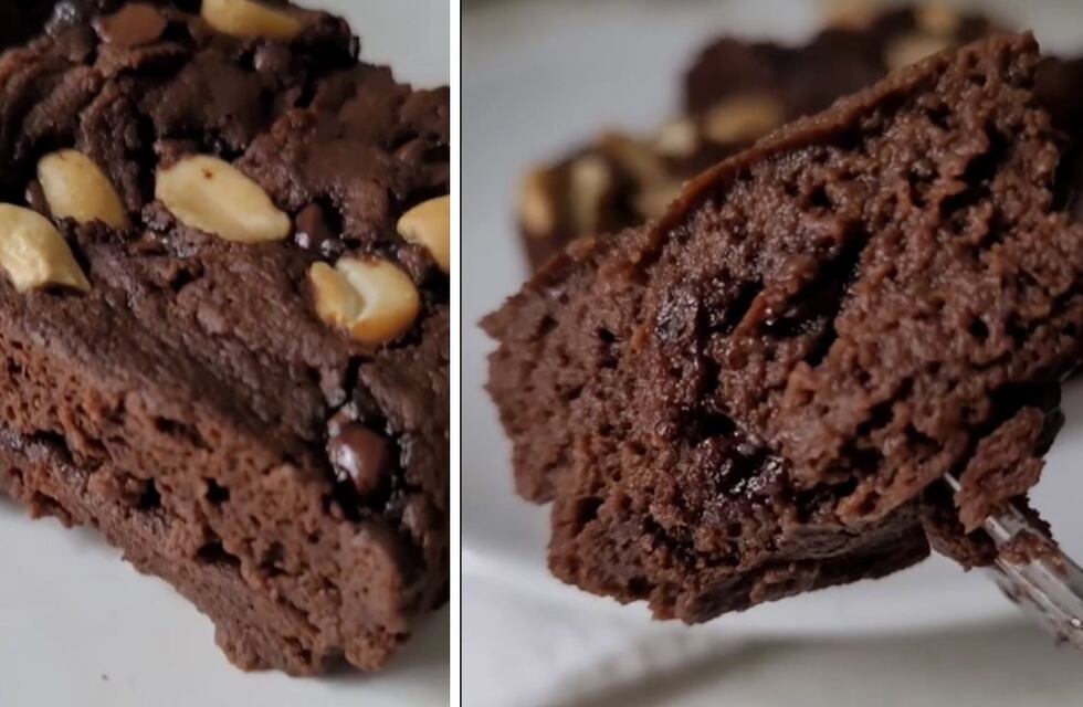 Sin harina y sin azúcar: receta de brownie en cinco minutos