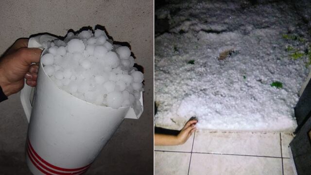 El granizo generó inconvenientes en la zona este de Mendoza (Gentileza).