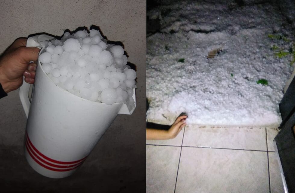 Las redes sociales se plagaron de fotos y videos por la fuerte tormenta con granizo que arrasó en parte de Mendoza